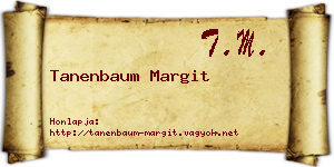 Tanenbaum Margit névjegykártya
